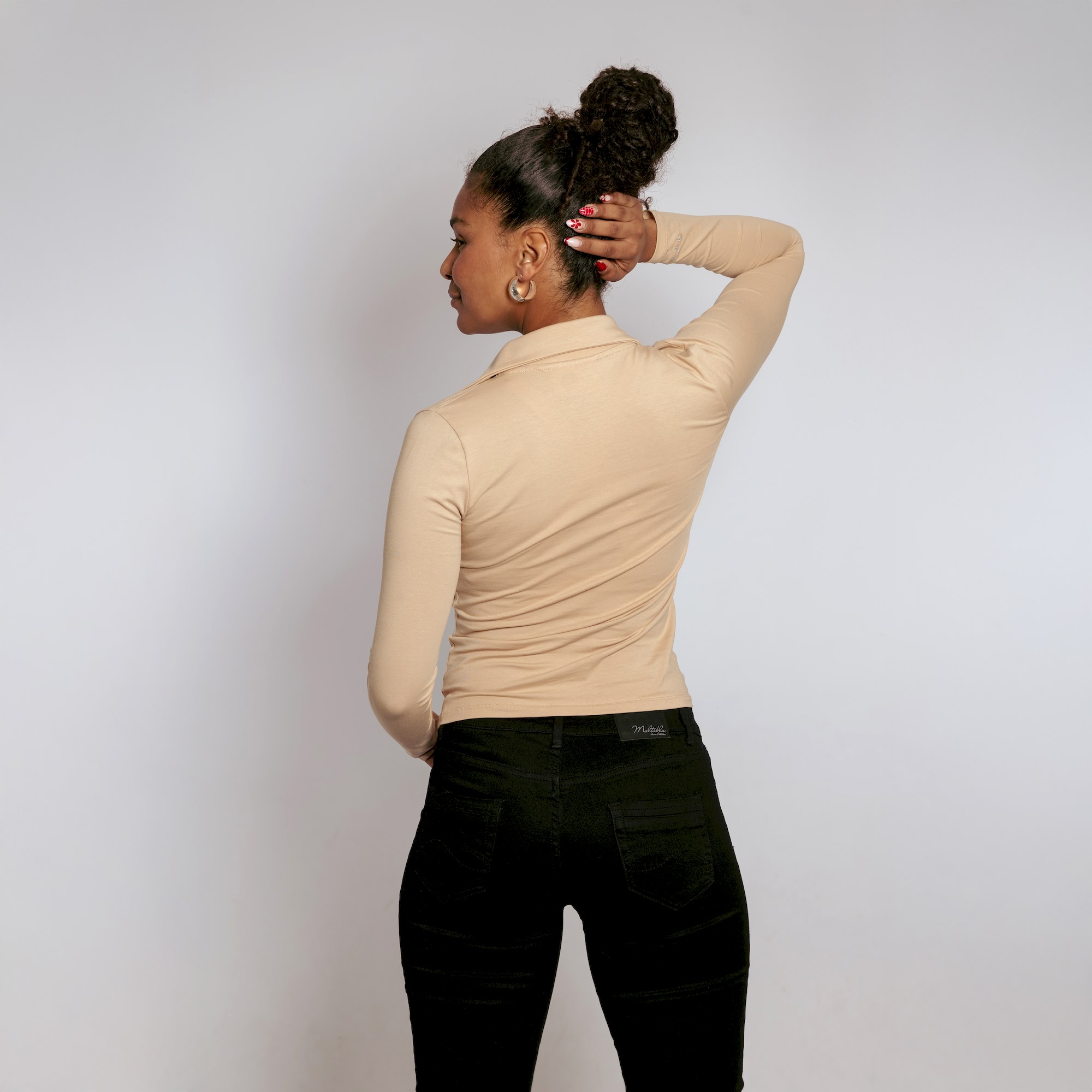 WWJD Bluse, sandbeige – Bild 3