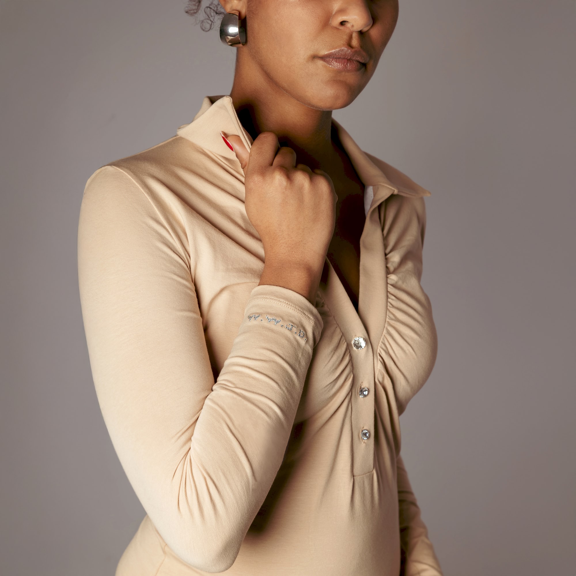 WWJD Bluse, sandbeige – Bild 4